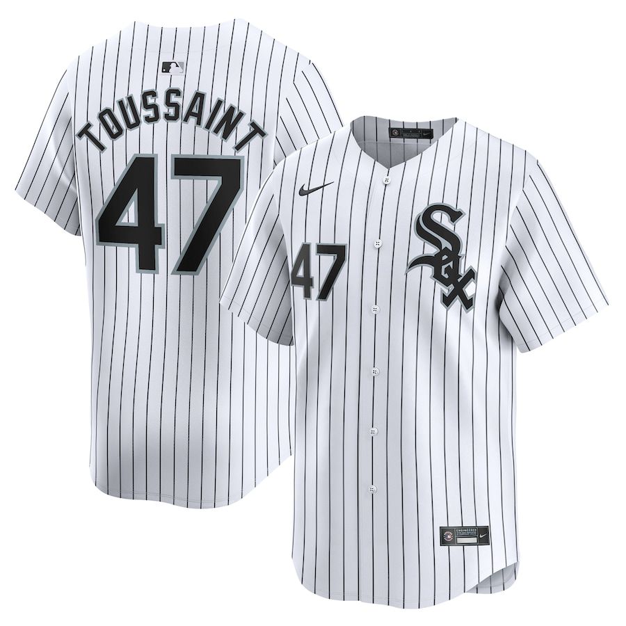 Men Chicago White Sox 47 Touki Toussaint Nike White Home Limited Player MLB Jersey